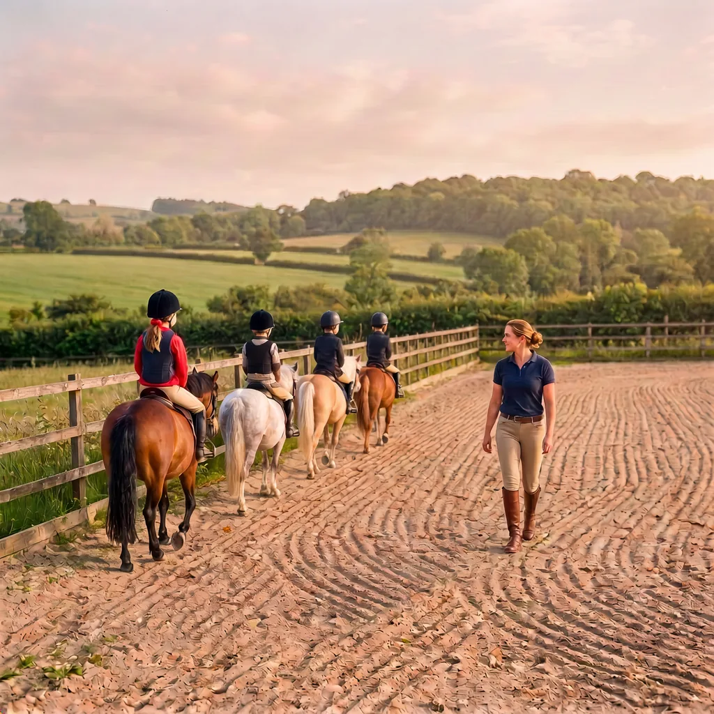 Cours de poney à Saint-Sornin-Lavolps, Corrèze